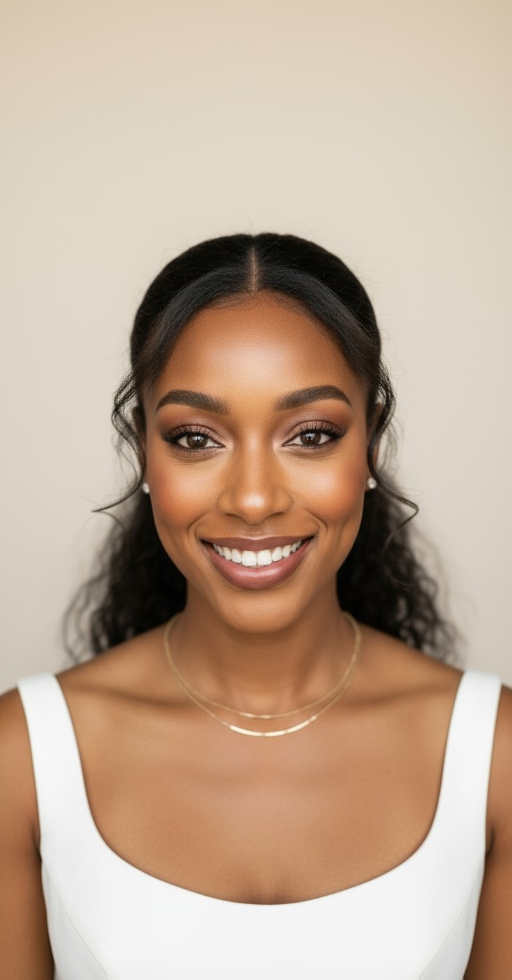 After Messy Ponytail For Wedding